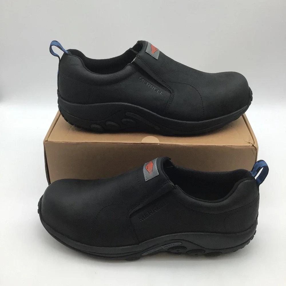 Merrell Work Jungle Moc Mens Size 14 Black Comp Toe Work Shoes J099317 NEW